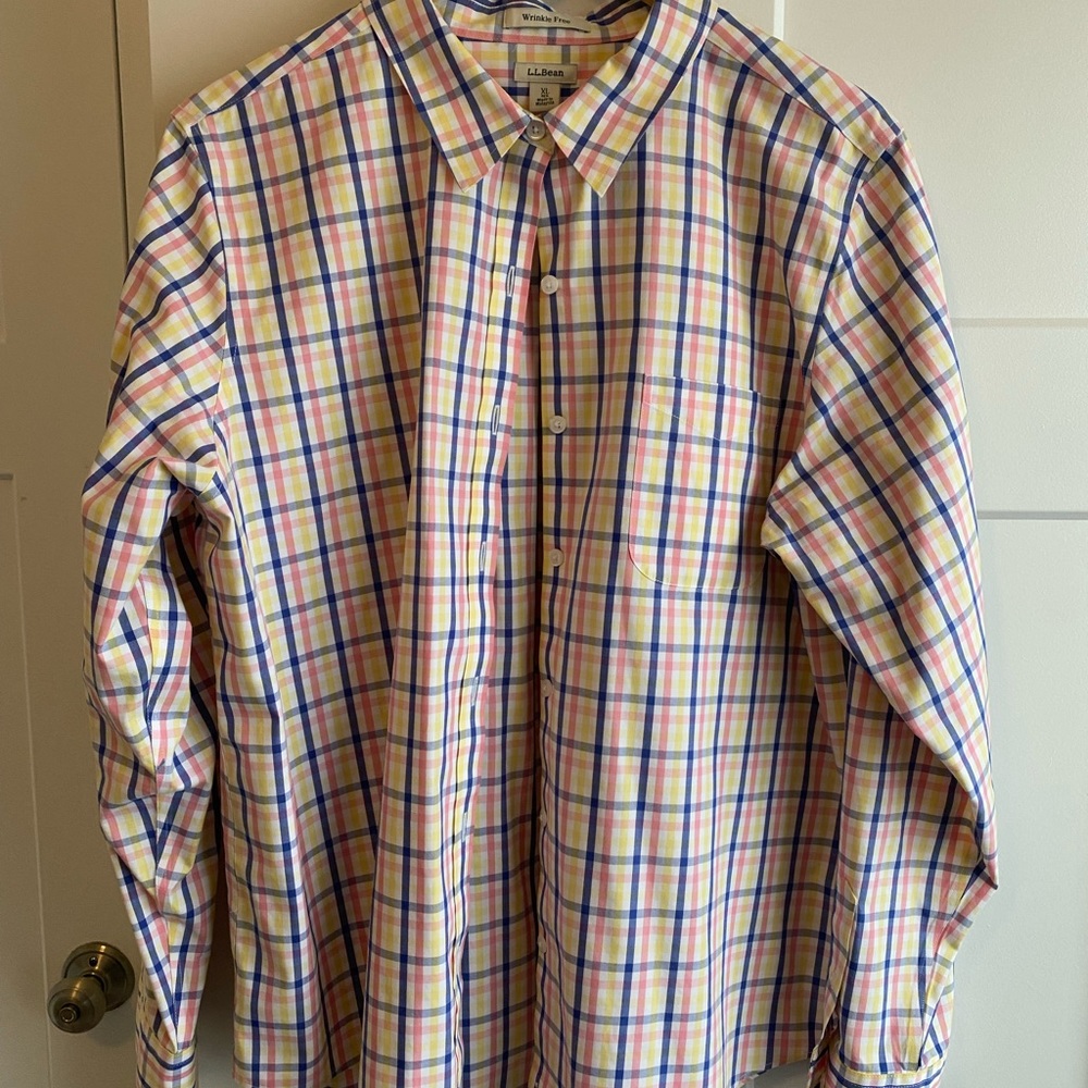 LL Bean Women’s Wrinkle Free Pinpoint Oxford Shirt